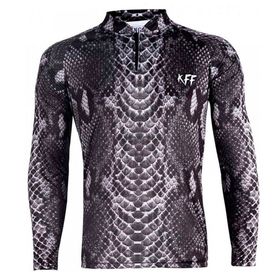 Camiseta de Pesca King Brasil Snake Sublimada Proteção UV50+ Masculina