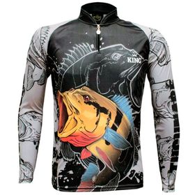 CAMISETA DE PESCA BRASIL MANGA LONGA