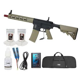 Rifle Airsoft AEG M4 SA-F03 Flex M-LOK+BBs+Carregador+ Itens