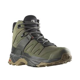 Bota Salomon X Ultra 4 Mid Gore Tex Masculina Verde Oliva/Pr