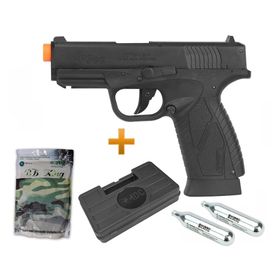 Pistola Airsoft Co2 Bersa Bp9cc S Metal 6.0 + Maleta + Kit