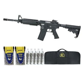 Rifle Pressão CO2 FN Herstal M4A1 RIS Full Metal 4.5 + Kit