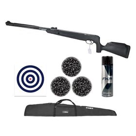 Carabina Pressão Naja 2.0 Nitro 4,5 Cano Fixo + Capa + Itens