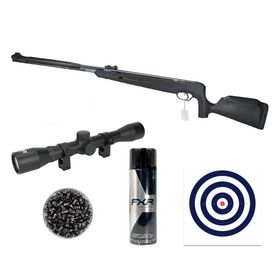 Carabina Pressão Naja 2.0 Nitro 4,5 + Luneta 4x32 + Itens