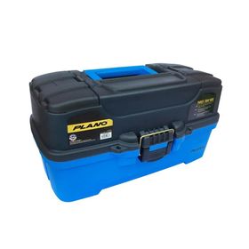 Caixa Pesca Plano 6231 Com 3 Bandejas E 2 Top Access Azul
