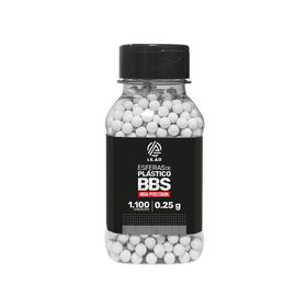 Esfera Munição BBs Airsoft 0.25g 6,0mm  1100und Leão