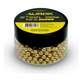 Esferas Aurok Steel BBS 4,5mm Dourada - 500un