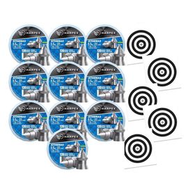 Kit 10 Cx Chumbo Athenas 5.5 precisão e perfuração + Alvos