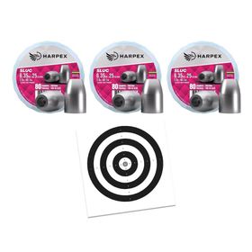 Kit 03 Cx Chumbo Slug Hollow Point 6.35 expansão + Alvos