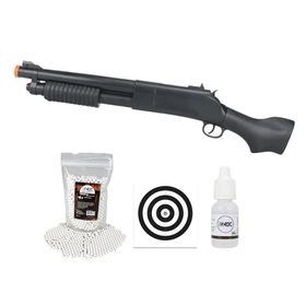Shotgun/Escopeta Airsoft Rossi VG Pump Short Mola 6mm +Itens
