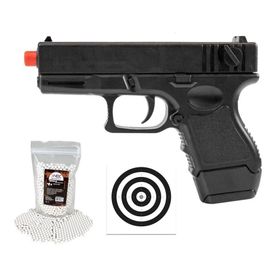 Pistola de Airsoft VG GK Short V45 Mola 6mm  Rossi+BBs+Alvos