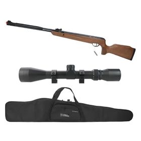 Carabina Naja 2.0 Wood 5,5 Gas Ram +  Luneta 4x32 + Capa