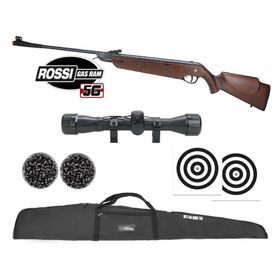 Carabina de Pressão Rossi Dione 5G Madeira Gás Ram Nitro 5.5