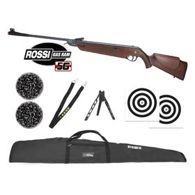 Carabina de Pressão Rossi Dione 5G Madeira Gás Ram Nitro 5.5