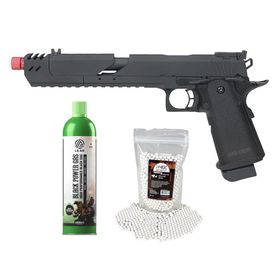 Pistola Airsoft Gás GBB 1911 Hi-Capa Speed 6mm Rossi + Itens