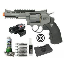 Revolver Pressão Co2 M701 4" Rossi Full Metal 6.0 + Kit Pro