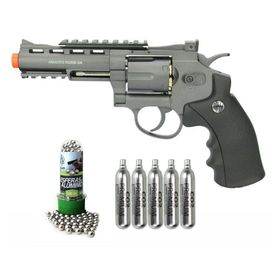 Revolver Pressão Co2 M701 4" Rossi Full Metal 6.0 + Itens