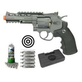 Revolver Pressão Co2 M701 4" Rossi Full Metal 6.0 + Kit