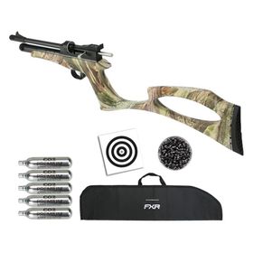 Carabina CO2 CP2 Cobra Hibrida Camo 4,5 + Itens