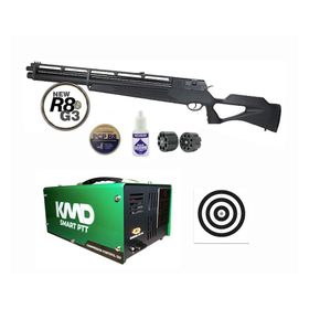 Carabina Pressão Pcp Rossi R8 G3 STD 5,5+Compressor+Alvos