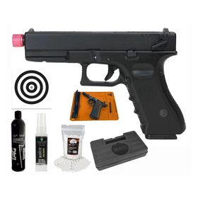 Pistola Airsoft GK V18 G18 Green Gas Blowback 6,0 Rossi KIT