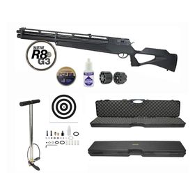 Carabina Pressão Pcp R8 G3 STD 5,5+bomba+Case+Alvos