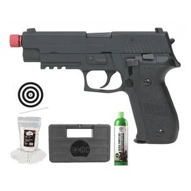 Pistola Airsoft GBB P226 Blowback 6mm - Rossi + Itens
