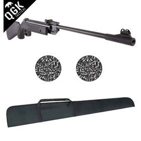 Carabina Pressão 14 Black Edition 5.5mm + Capa + Chumbinhos - QGK