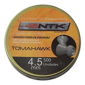 Chumbinho Nautika Tomahawk 4,5mm .177 8.94 Grains - 500 Un
