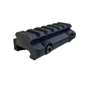Elevador de Trilho Picatinny 20mm - 6 Slots 20x70mm Preto