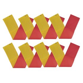 Kit 08 Braçadeiras Dupla Face Vermelha/Amarela Airsoft