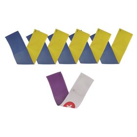 Kit 06 Braçadeiras Dupla Face Azul/Amarela/Medico Airsoft