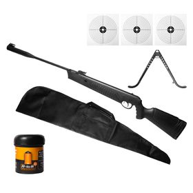 CARABINA PRESSÃO NITRO EKOL ULTIMATE 4,5M +CAPA+HELLBOY+ALVO