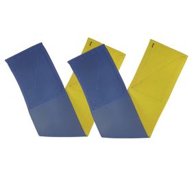 Par Braçadeira Elástica Dupla Face Azul/Amarelo Airsoft