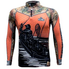 Camiseta de Pesca King Brasil Proteção Solar - Caiaque
