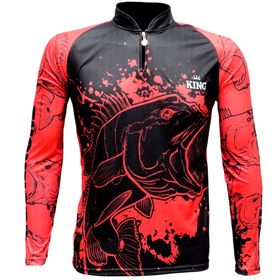 CAMISETA DE PESCA SUBLIMADA KING BRASIL MANGA LONGA - KFF607 MASCULINA