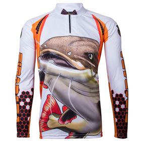Camiseta de Pesca Sublimada Manga Longa Proteção UV50+