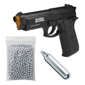 Pistola Airgun CO2 SA P92 – Swiss Arms (Red Box)