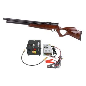 Carabina Pressão PCP Airacuda 6.35 FXR+Compressor Portátil