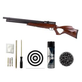 Carabina Pressão PCP Airacuda 6.35 FXR+Kit limpeza+alvo+Iten