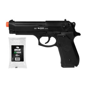 PISTOLA DE AIRSOFT SPRING S92 6MM QGK + 1000 BBS