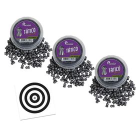 Ki 03 Cx Chumbinho Pressão Tático 5,5 125un - Perdiz+Alvos