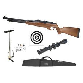 Carabina PCP G850M Madeira 5,5 + Luneta 3-9x40 + Kit