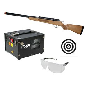 Carabina PCP M30 HELLCAT Madeira 5,5 + Compressor + Itens