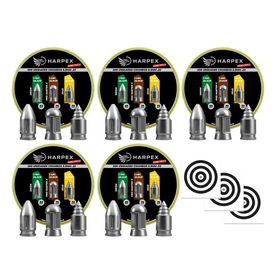 Kit 05 Cx MIX Chumbo Harpex Orion Pro Hunter X Zeus 5,5+Alvo