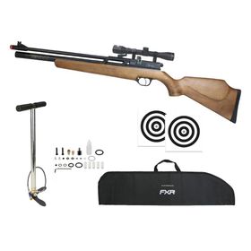 Carabina PCP Rossi Dione VR madeira 5,5 + Bomba + Itens