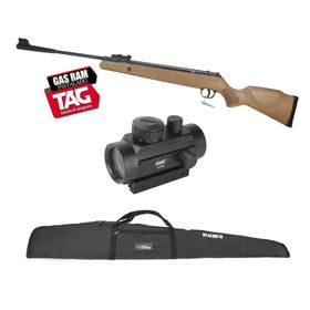 Carabina Montana 4.5 GR Madeira SPA by TAG + Red Dot + Capa