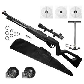 CARABINA PCP G850 5,5MM QGK+ LUNETA 3-9X40+CAPA+BOMBA+ALVO