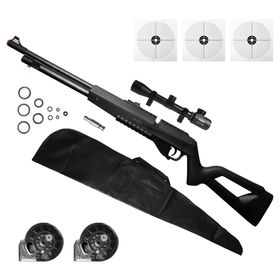 CARABINA AIRGUN PCP G850 5,5MM QGK+LUNETA 3-9X40+CAPA+ALVO