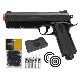 Pistola Rossi 1911 CO2 .68 Home Defense+ Co2+ Esferas+ Itens